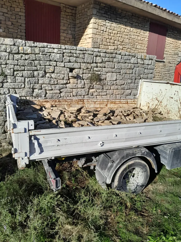 Benne camion arriere